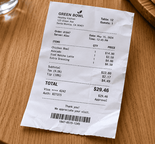 Receipt